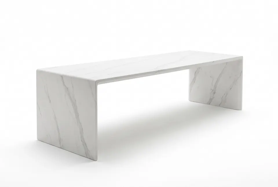 3D visualisation: veined solid surface conference table
