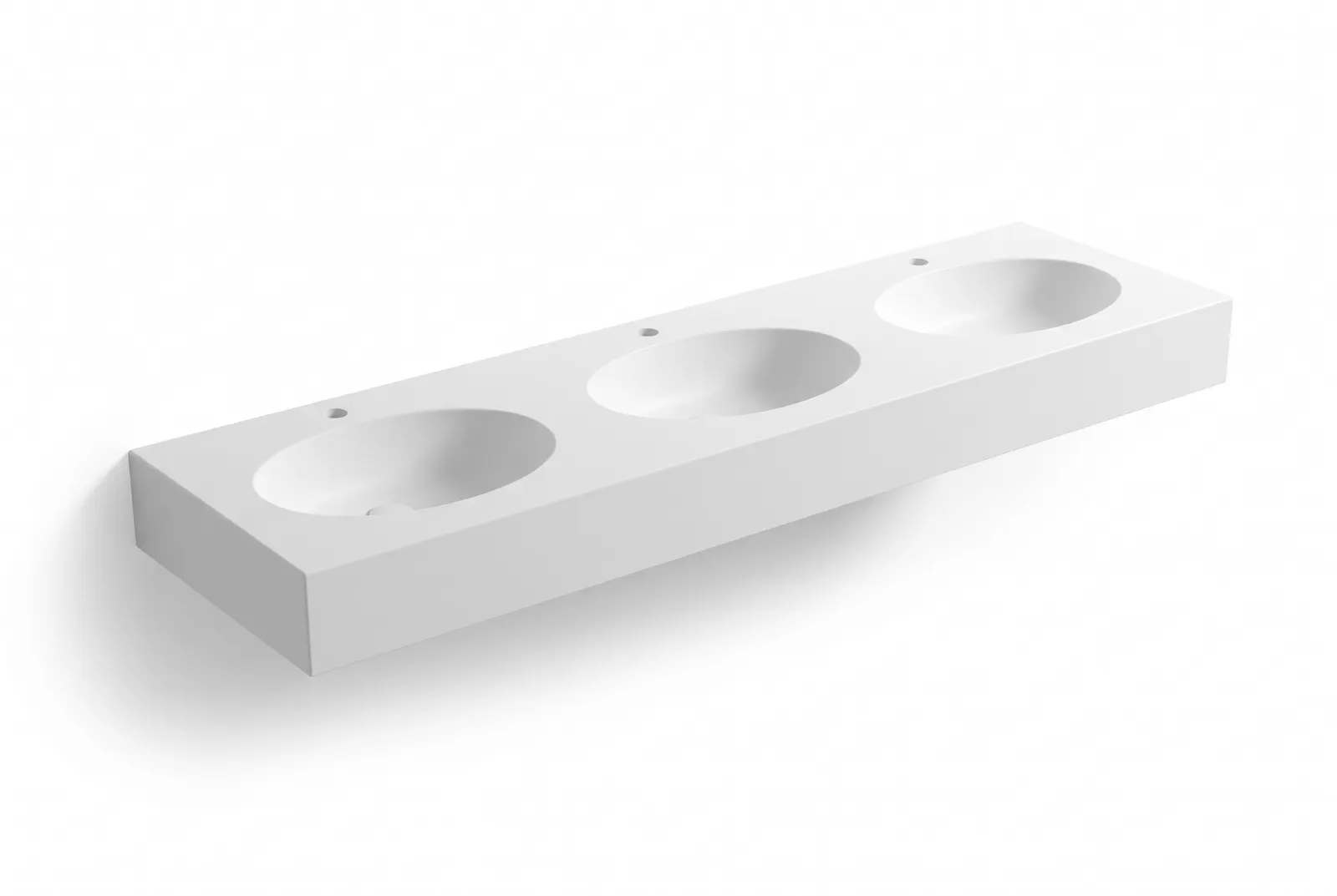 3D visualisation: multi-station washbasin, 180 cm