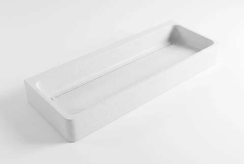 3D visualisation: trough washbasin, 240 cm